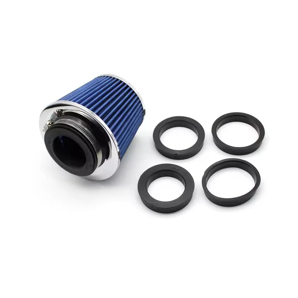 Performance High Flow Cold Air Intake Filter Kit with 63 70 76 80 90mm Adapters