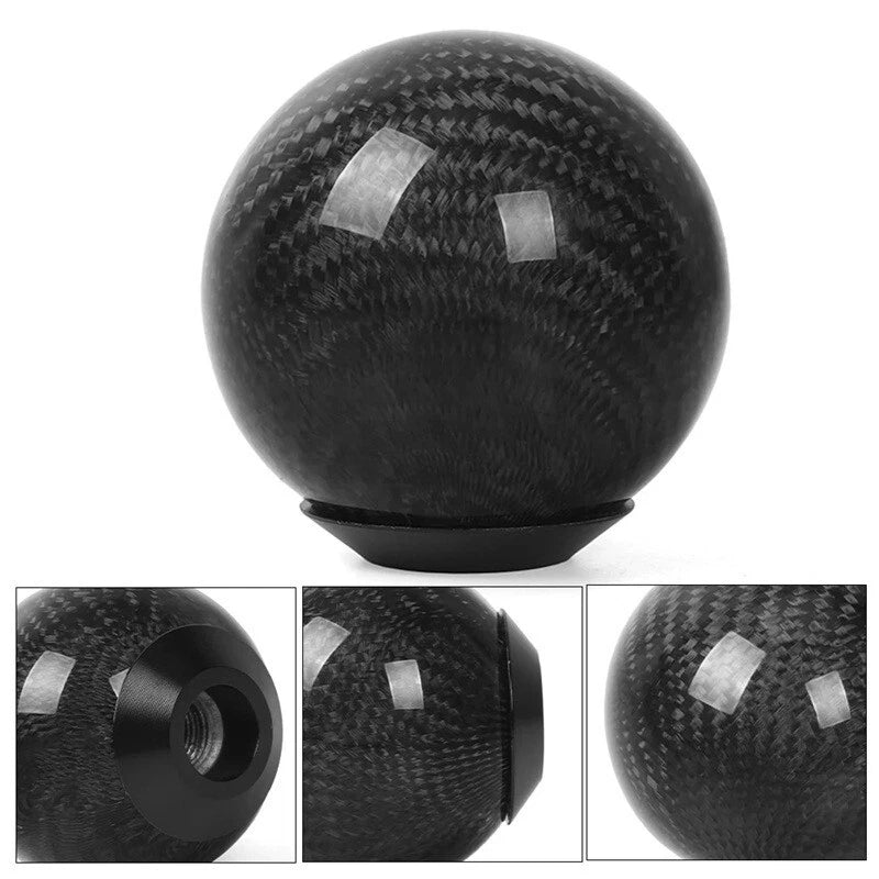 JDM Real Carbon Fibre Monster Ball Gear Shift Knob M8x1.25, M10x1.25, M10x1.5 AU