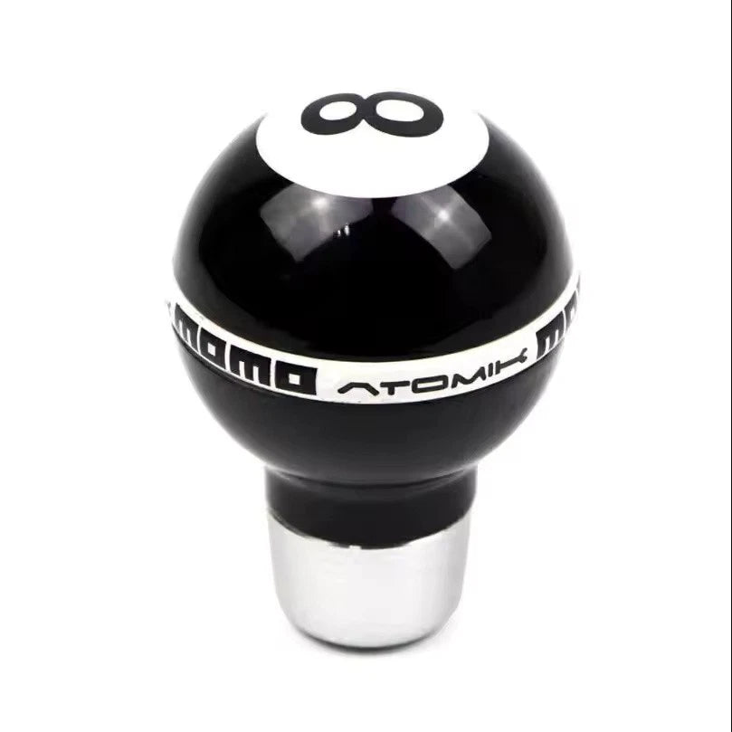 8 Ball Aluminium ABS Black Gear Knob M12x1.25 M10x1.25 M10x1.5 M8x1.25