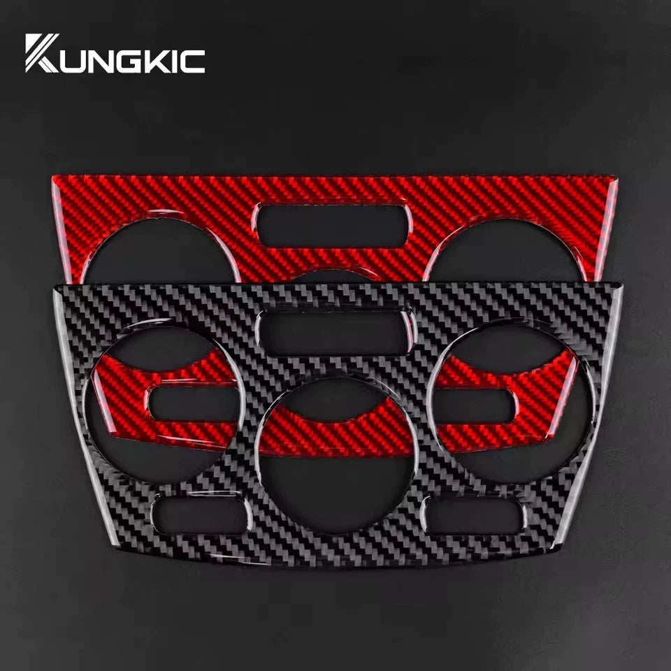 Carbon Fiber Air Conditioning Climate Control Overlay for Subaru Impreza 09 - 11