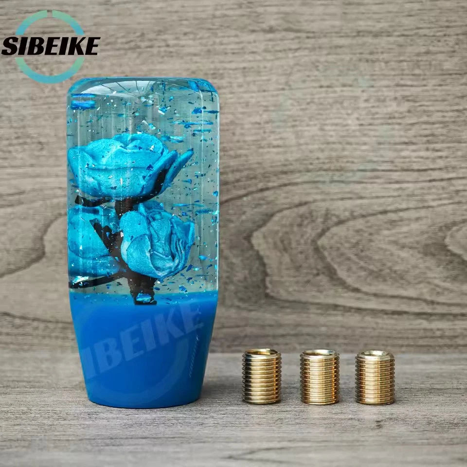 JDM Glitter Flower Shift Gear Knob 10CM M12x1.25 M10x1.5 M10x1.25 M8x1.25