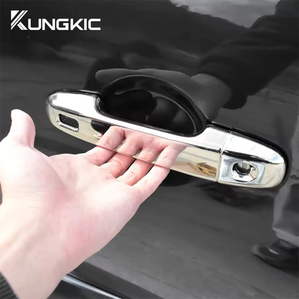 2 Pc Door Handle Cover Chrome Silver or Carbon for Toyota GR86 21 -25