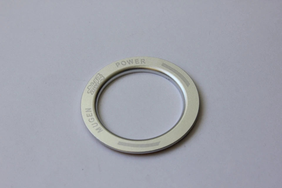 Mugen Power Silver Push Start Stop Button Trim for Honda Civic Accord HRV CRV