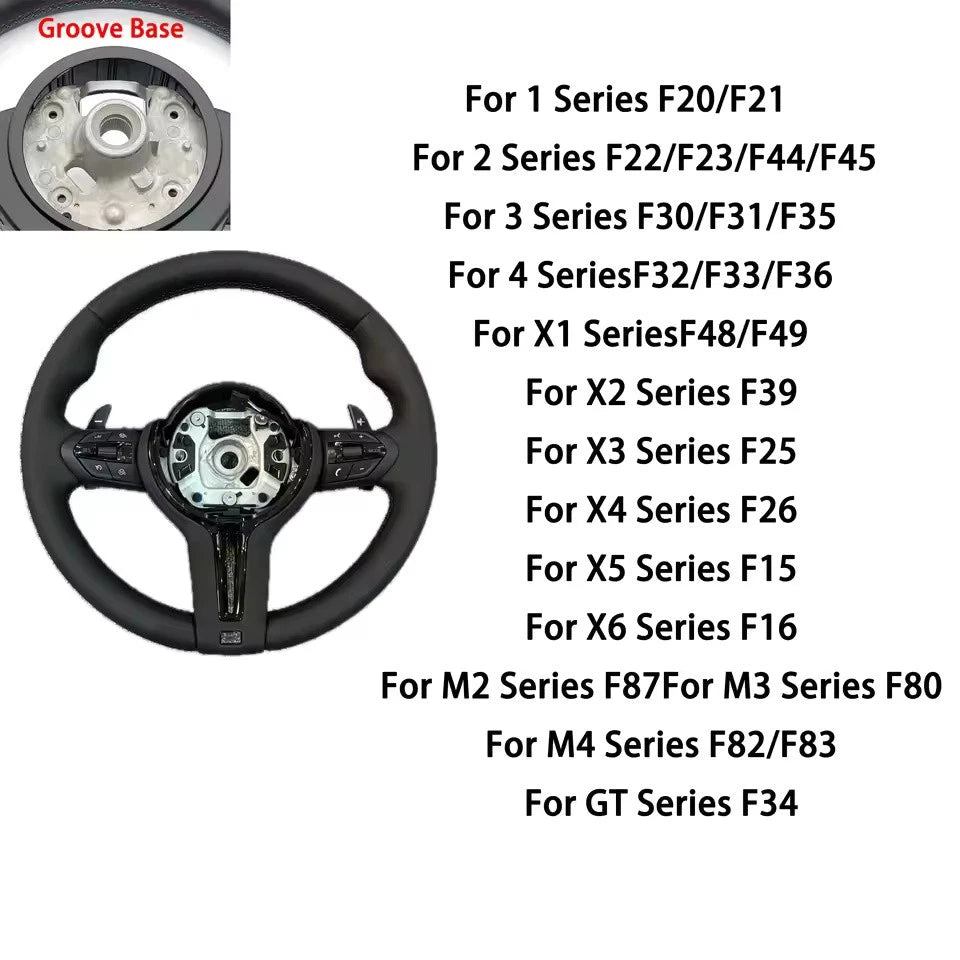 Black M Sport Steering Wheel with Buttons for BMW F Series Performance NEW