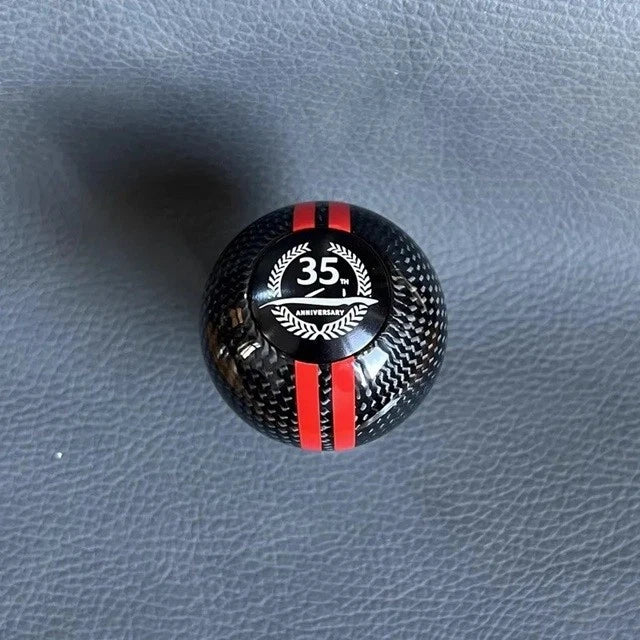 JDM Real Carbon Fibre 100 Years 6 Speed Gear Shift Knob for Mazda Mx5 Rx7 3 6