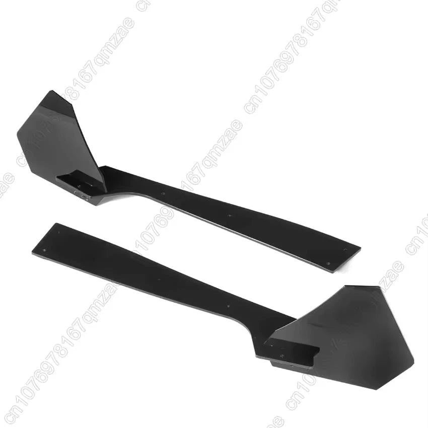 Rear Bumper Diffuser Splitter with 6 Fins ABS Black for Ford Mustang 2015–2021