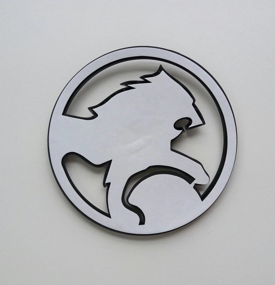 Holden Rear Boot Trunk Badge 95mm Emblem Commodore VE VF VY Silver Gloss Black