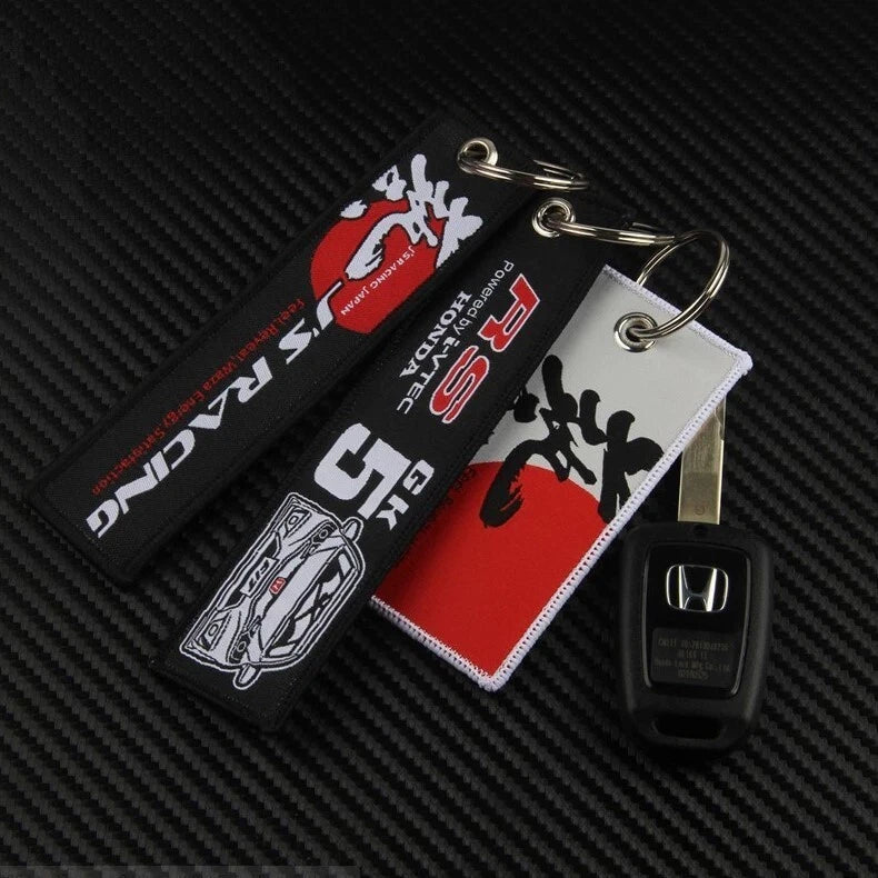 J'S Racing Nylon Embroidery Keyring Key Holder JDM Accessory for Honda Integra