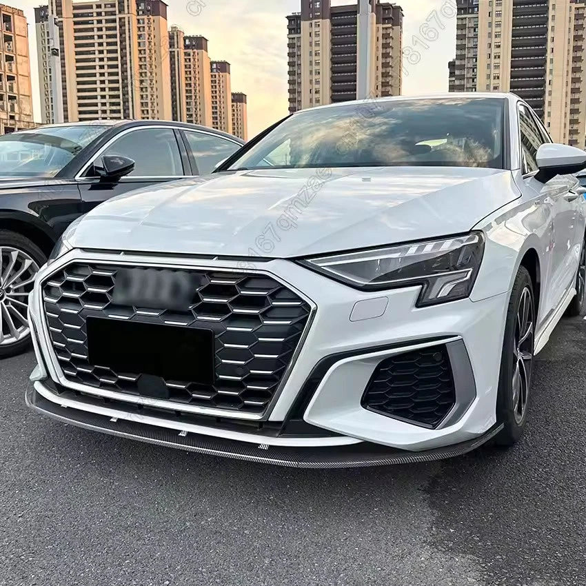 Front Bumper Lip Splitter Chin Spoiler Diffuser Body S-Line for Audi A3 S3 8Y
