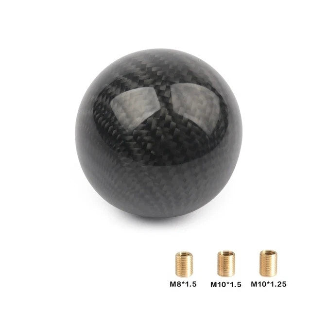 JDM Real Carbon Fibre Monster Ball Gear Shift Knob M8x1.25, M10x1.25, M10x1.5 AU