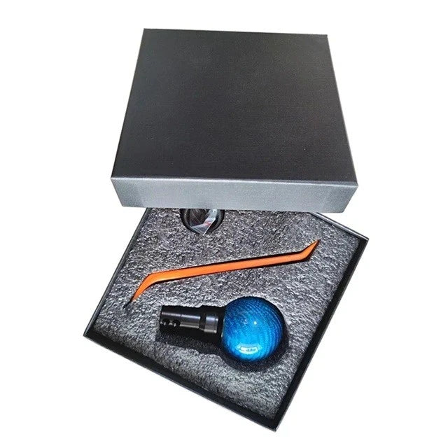 Carbon Fibre Gear Knob with Extension Shaft Black Blue Red Universal Fitment NEW