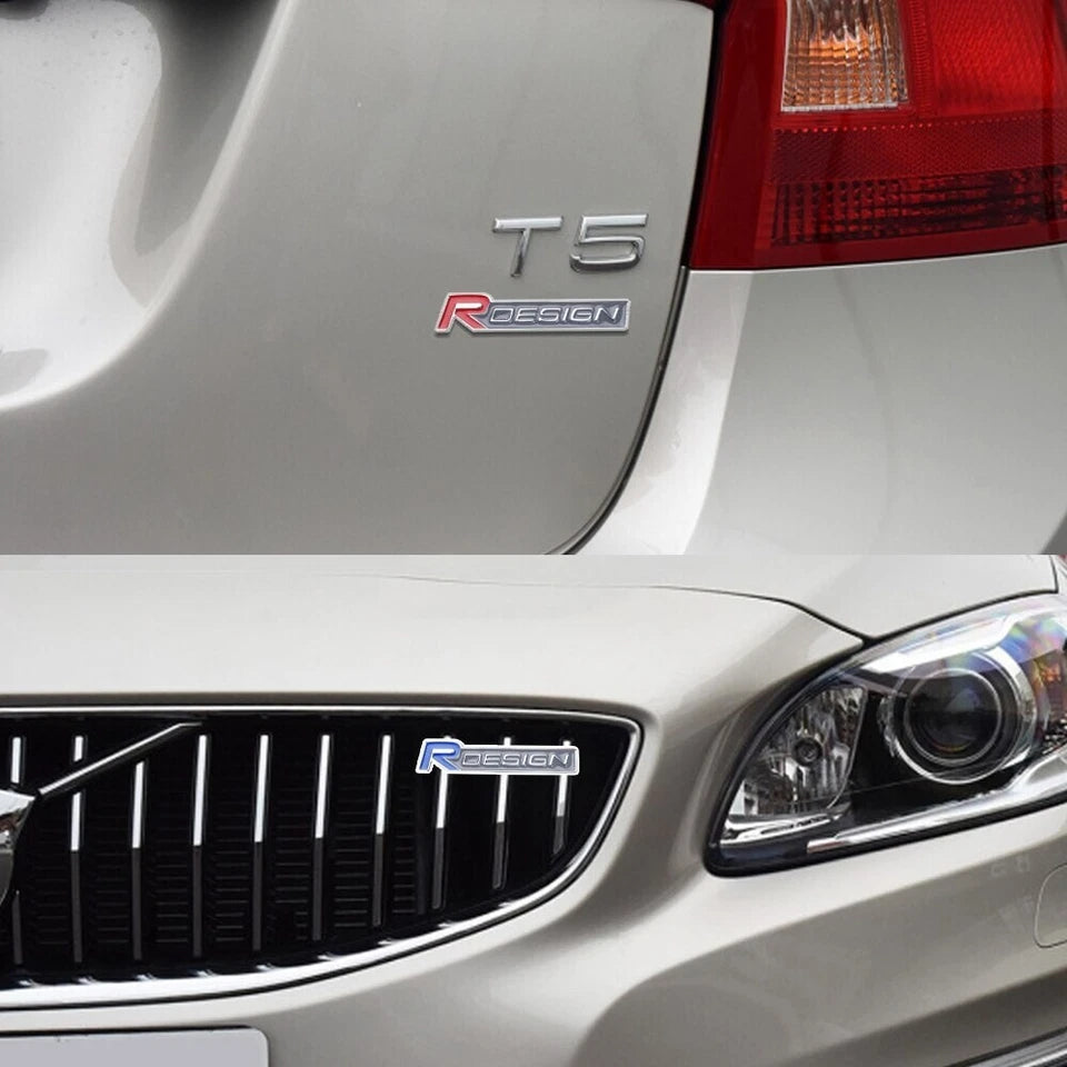 R Design Grille Badge Emblem for Volvo XC90 S60 XC60 S80 V40 XC70 V60 XV40 V90