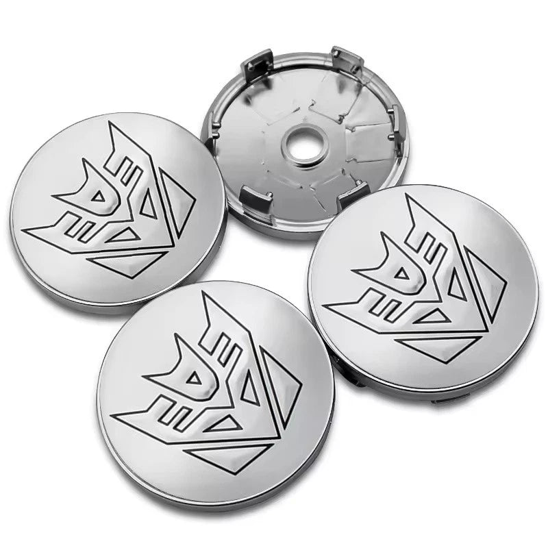 4PCS Transformers Autobots Decepticon Wheel Center Cap Hub Covers 56mm & 60mm