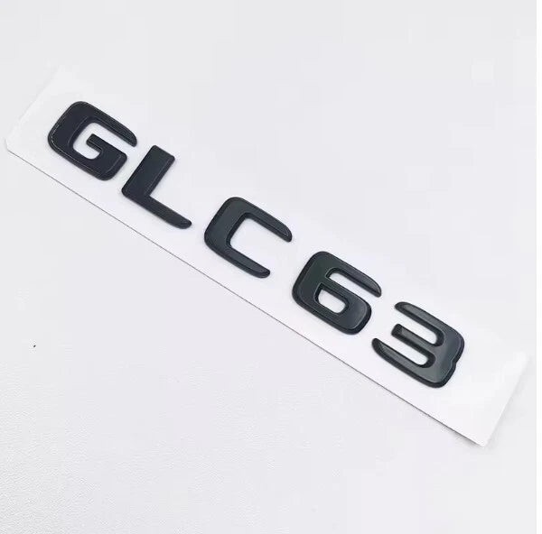 GLC63 AMG V8 Biturbo 4matic + Full Badge Set Gloss Black for Mercedes Benz AU