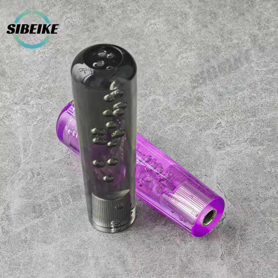 JDM Crystal Bubble Shift Gear Knob 15cm M12x1.25 M10x1.5 M10x1.25 M8x1.25