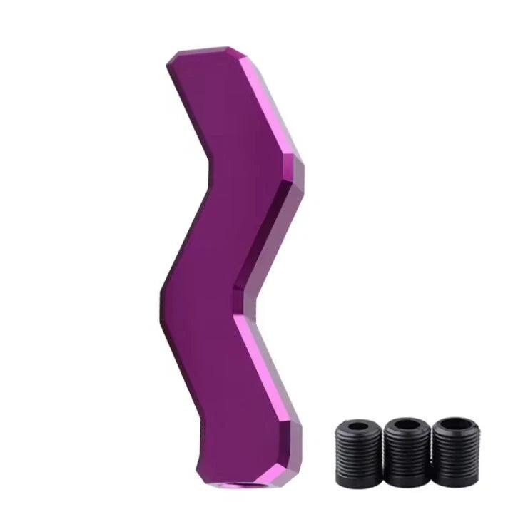 Z Squiggly Line Aluminium Ball Gear Shift Knob M12 M10 M8 Multi Colour Universal