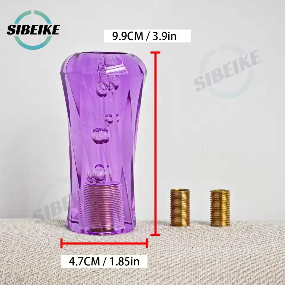 JDM 10CM Crystal Acrylic Gear Shift Knob M12x1.25 M10x1.5 M10x1.25 M8x1.25