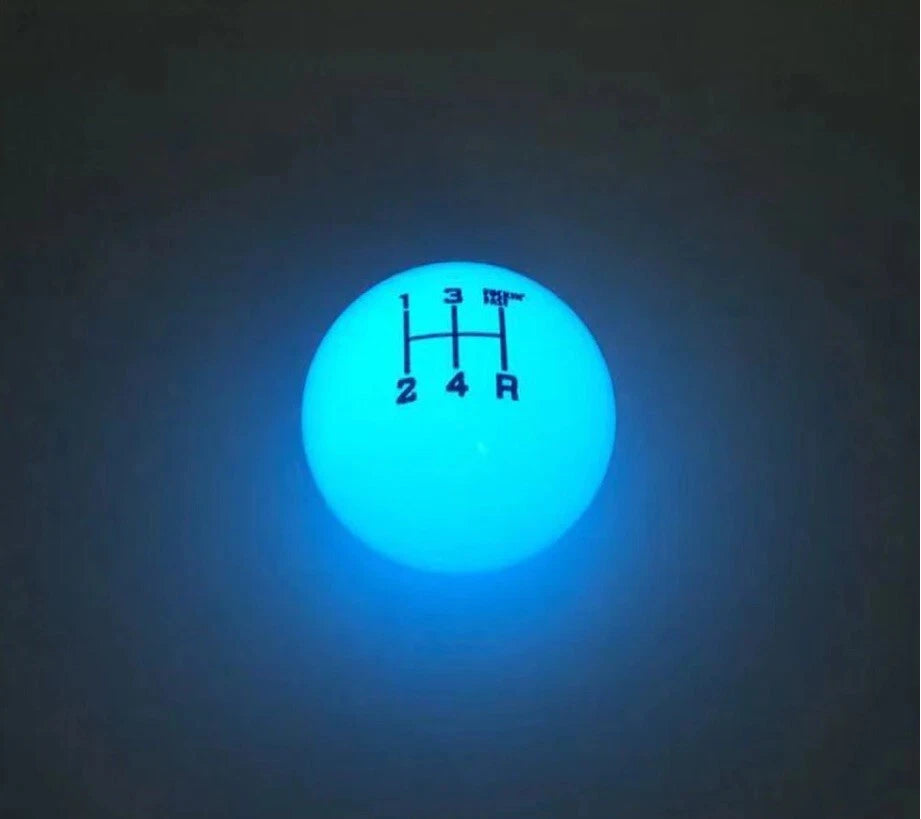 Fuckin' Fast Glow in Dark Gear Shift Knob White M10x1.5 M10x1.25 M8x1.25