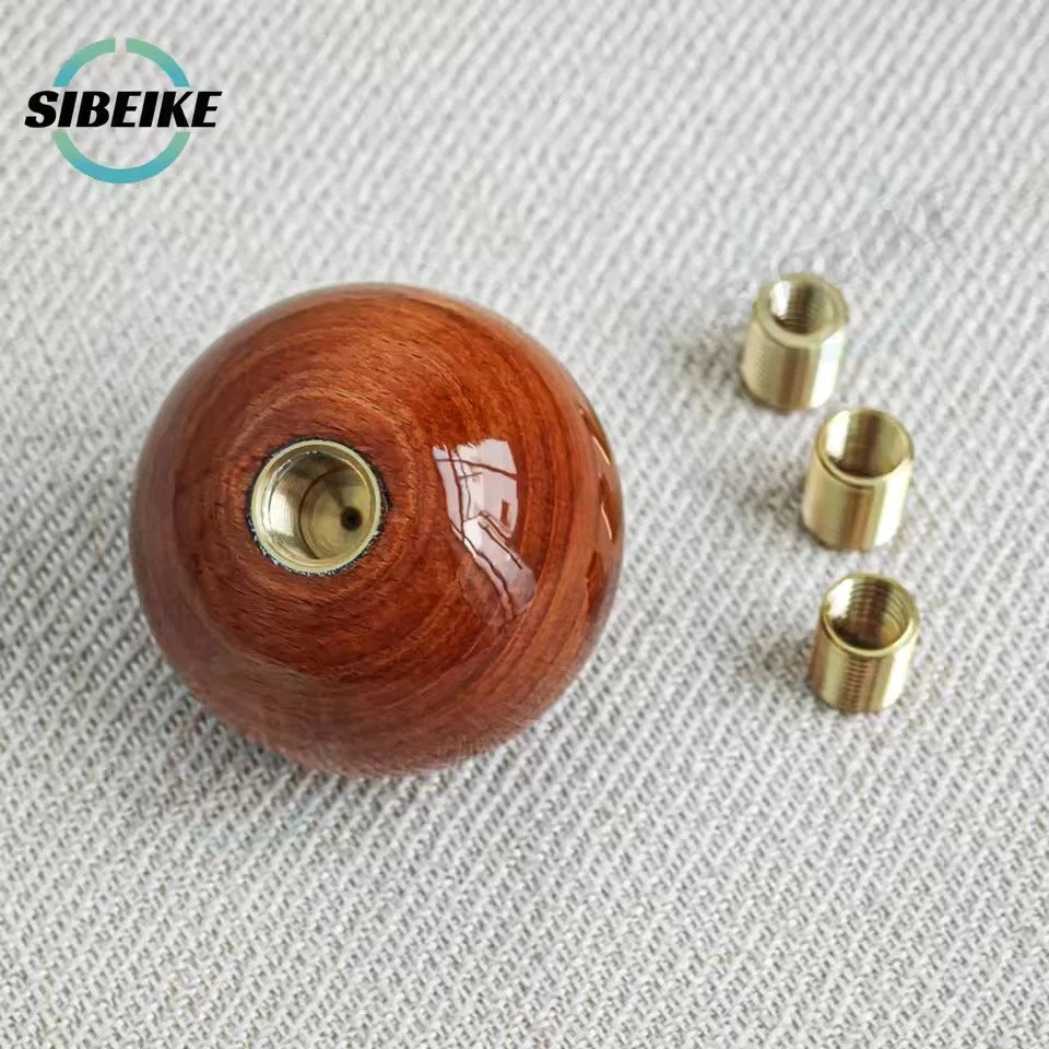 Classic Real Wood Round Shift Gear Knob M12x1.25 M10x1.5 M10x1.25 M8x1.25 NEW