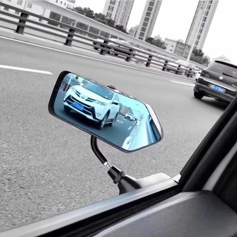 Universal F1 Style Car Rearview Mirror Carbon Fiber Side Mirror Pair Set NEW