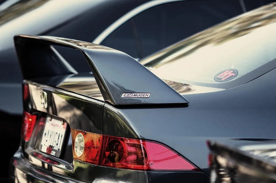 2x Mugen Power Spoiler Wing Badge Alloy Emblem for Honda Civic EK FK CL7 CL9