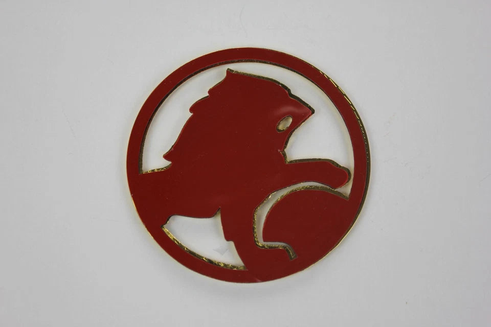 130mm Holden Grill Badge Chrome Gold with Adhesive