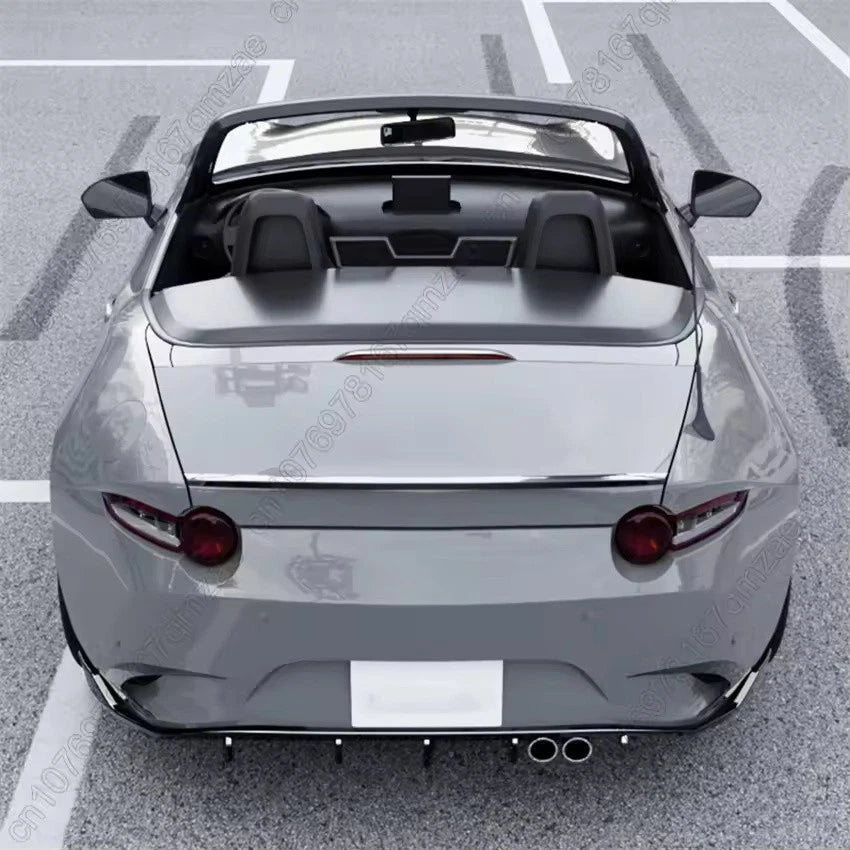 Gloss Black Rear Bumper Lip Diffuser Splitter for Mazda MX-5 Miata ND 2015–2025