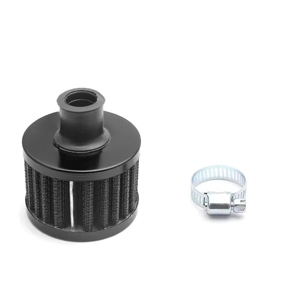 Universal 12mm Car Air Filter Vent Crankcase Breather Mini Cold Air Filter Valve