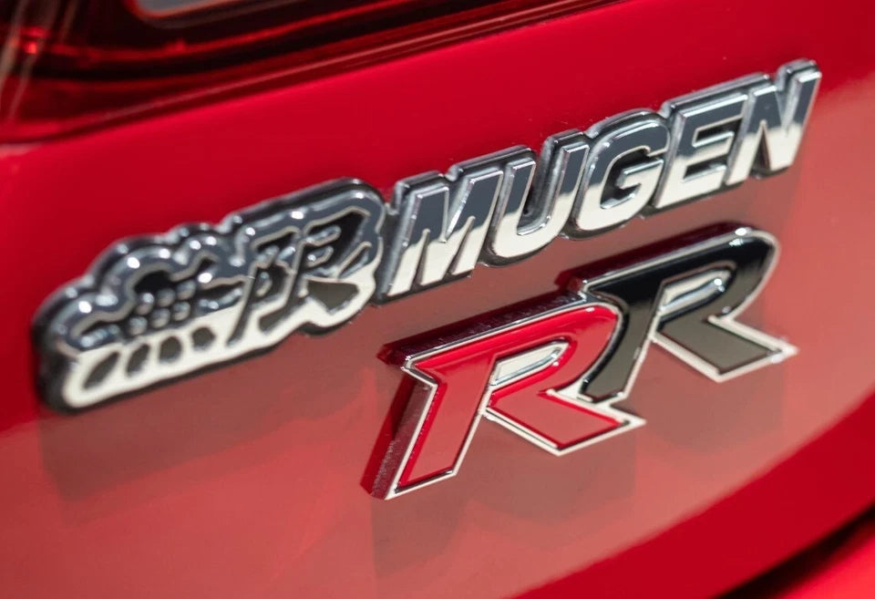 Mugen Power RR Brushed Aluminium Emblem Badge for Honda Civic Type R FD2 R81