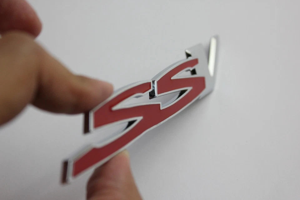 SSV Boot Trunk Badge Chrome Silver Red Emblem for Commodore VF Redline