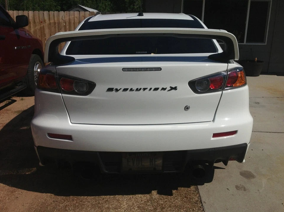 Evolution X 3D Boot Badge Emblem Matte Black for Lancer EVO 10 Rear Trunk