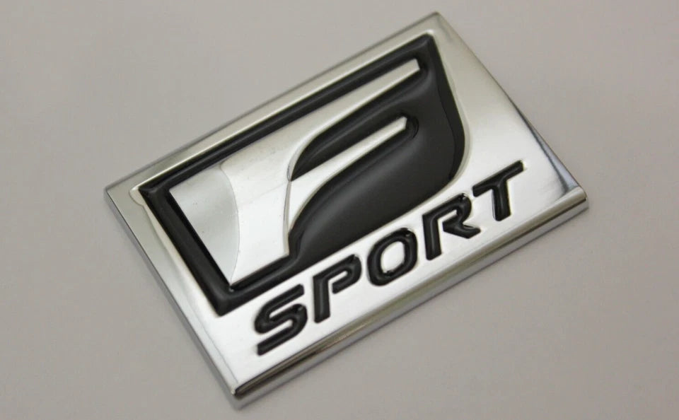 F Sport Silver Badge Emblem Sticker for RX UX NX ED LC LS LX LM RZ LBX CT SUV