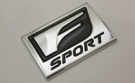 F Sport Silver Badge Emblem Sticker for RX UX NX ED LC LS LX LM RZ LBX CT SUV