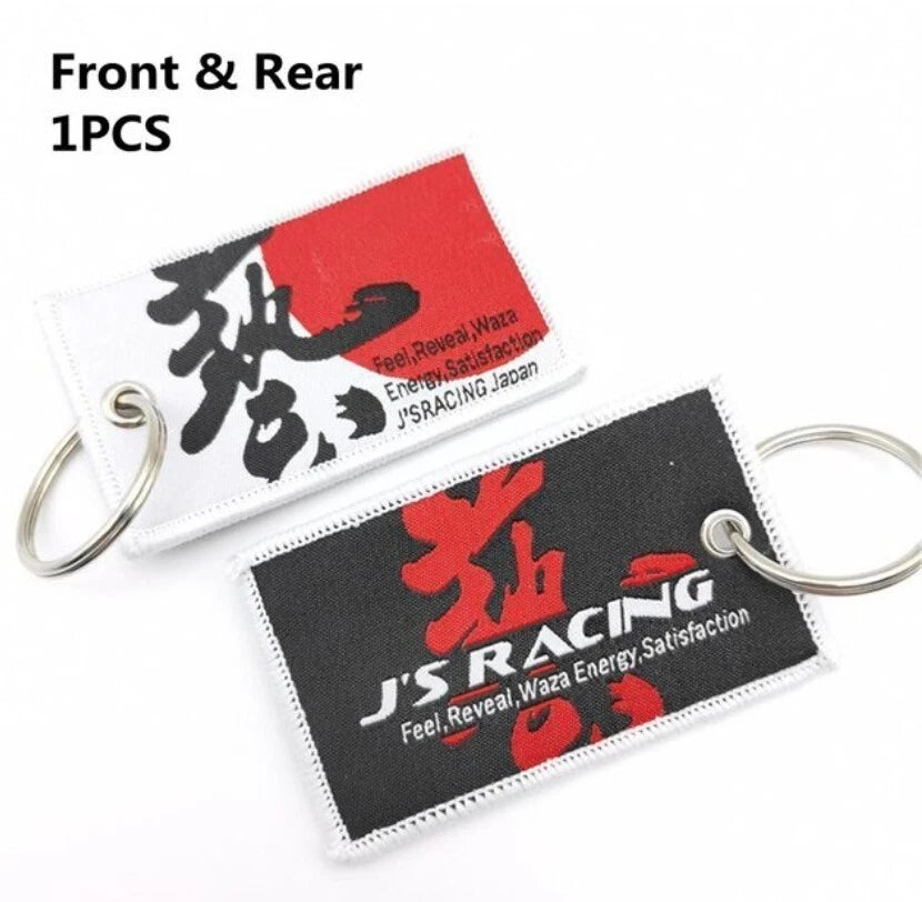 J'S Racing Nylon Embroidery Keyring Key Holder JDM Accessory for Honda Integra
