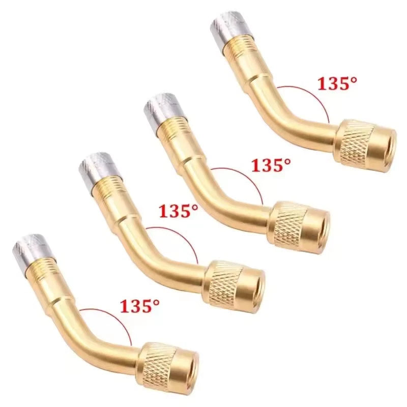 Universal 45° 90° 135° Angle Valve Extension Adapter Bent Air Tyre Valve Connect
