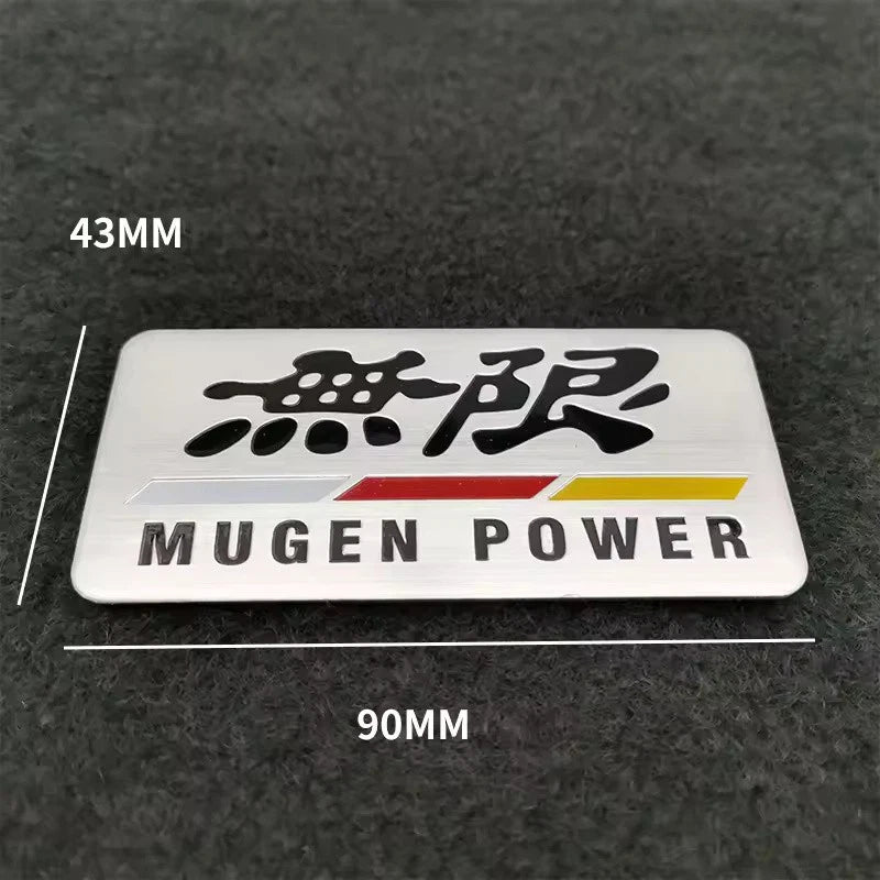 Mugen Car Emblem Badge Sticker for Honda Civic, Accord, CRV, Jazz, and HRV