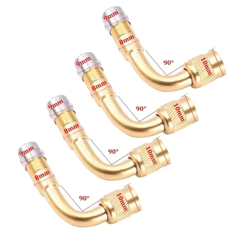 Universal 45° 90° 135° Angle Valve Extension Adapter Bent Air Tyre Valve Connect