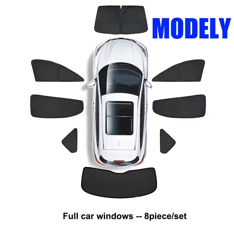 Tesla Shield Windshield Sunshade for Model 3/Y Full-Cover Front & Side Window