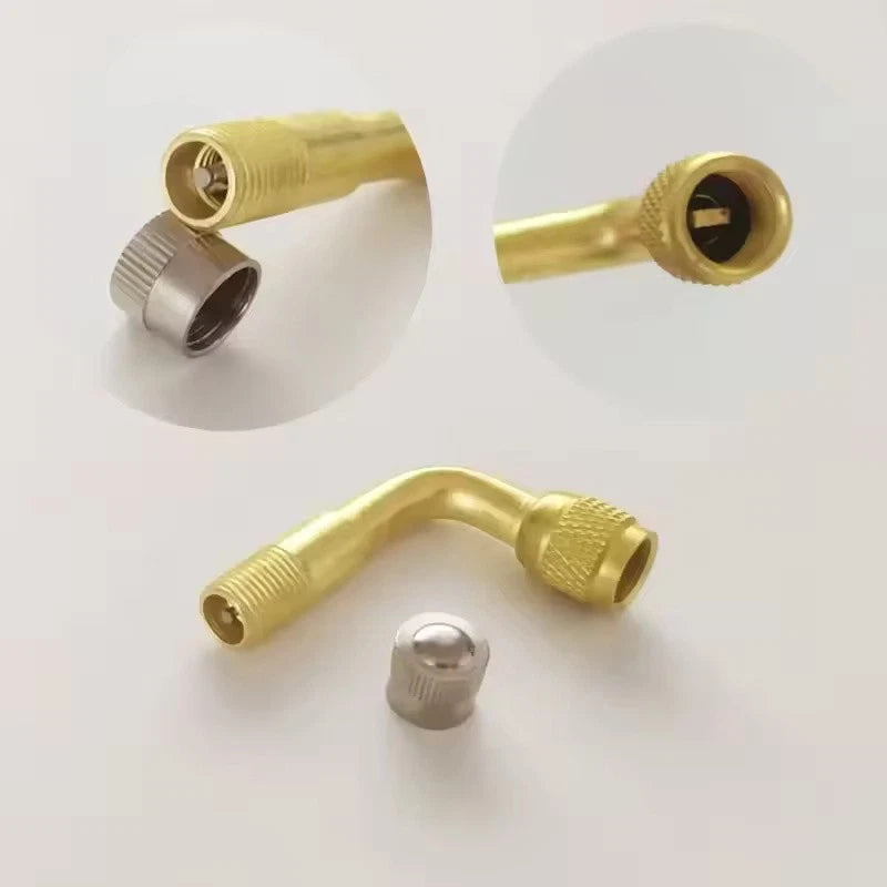 Universal 45° 90° 135° Angle Valve Extension Adapter Bent Air Tyre Valve Connect