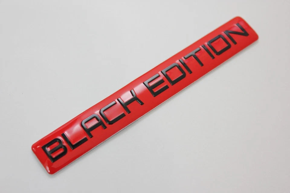 Black Edition Boot Fender Side Skirt Badge Emblem for BMW Mitsubishi Ford Honda