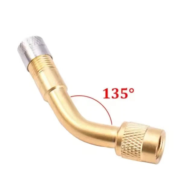 Universal 45° 90° 135° Angle Valve Extension Adapter Bent Air Tyre Valve Connect