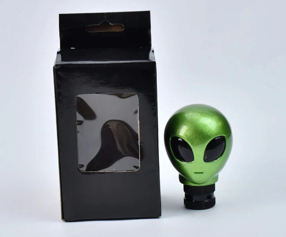 Green Lime Alien UFO Resin Gear Shift Knob M12 M10 M8x Universal Fitment NEW