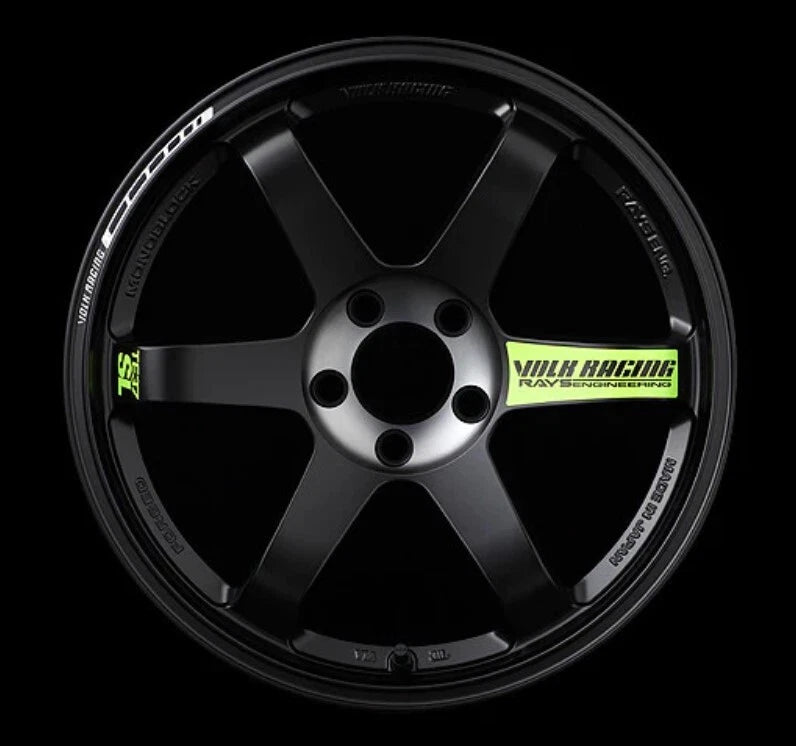 4 x RAYS TE37 SL Wheel Rim Decal Stickers 17 18 19" White Yellow Blue Green Red