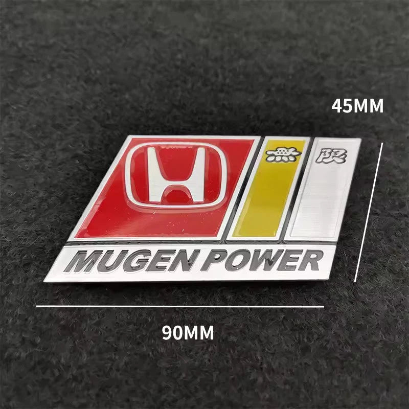 Mugen Car Emblem Badge Sticker for Honda Civic, Accord, CRV, Jazz, and HRV