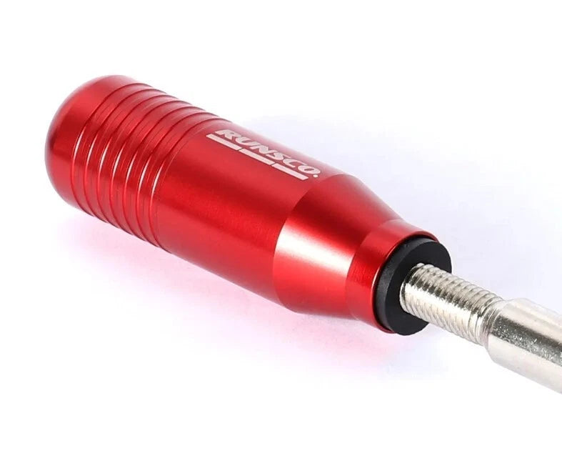 RUNSCO Aluminium Red Gear Shift Knob Non Slip Australian Stock NEW
