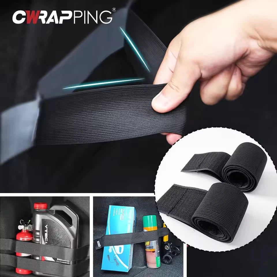 Universal 60cm Car Trunk Organizer Strap Heavy-Duty Auto Storage Belt Tape