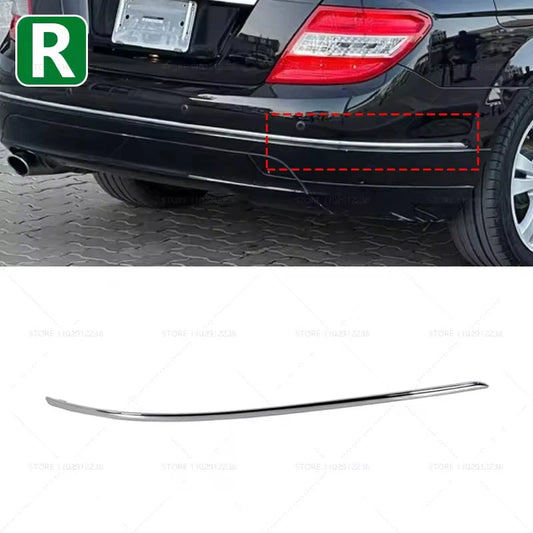 Rear Chrome Bumper Trim for Mercedes-Benz W204 2008–2011 Replacement Bumper Mold