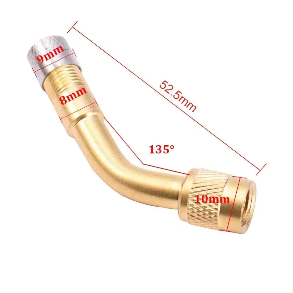 Universal 45° 90° 135° Angle Valve Extension Adapter Bent Air Tyre Valve Connect