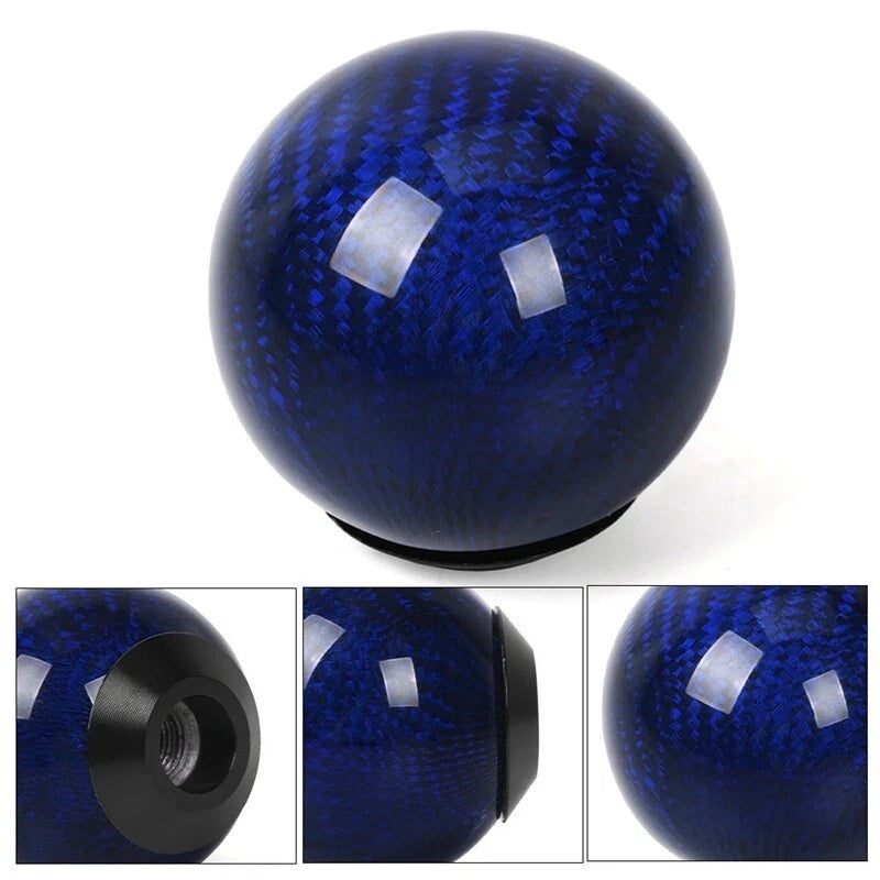 JDM Real Carbon Fibre Monster Ball Gear Shift Knob M8x1.25, M10x1.25, M10x1.5 AU