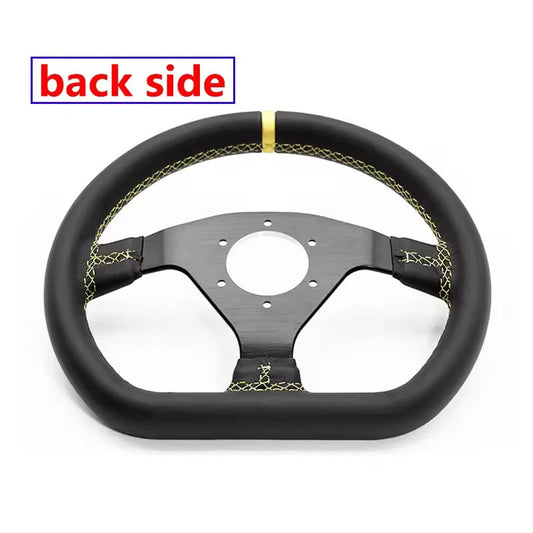 High Quality Genuine Leather D Style 11.8inch/300mm Simulator Game Racing Sport